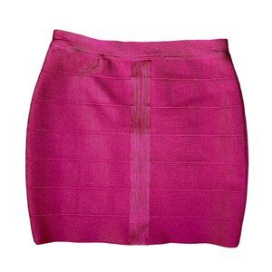 Forever 21 x Herve Leger Women's Bandage Mini Skirt in Pink Limited Edition, Med